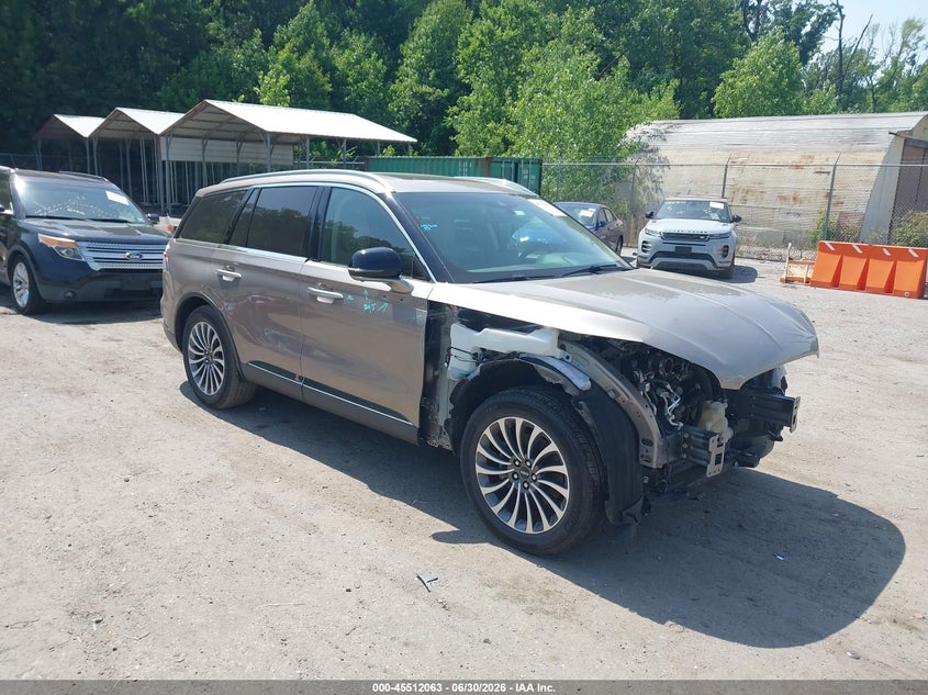 2020 Lincoln Aviator VIN 5LM5J7XC3LGL32207 IAAI salvage auction — FRONT END, Salvage - Greater Than 75% (Maryland), sold $7,200 on 2026-07-28 (photo 1)