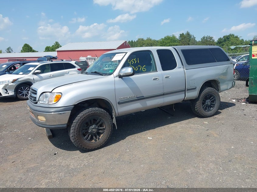 2000 Toyota Tundra VIN 5TBBT4412YS007088 IAAI salvage auction — UNKNOWN, Clear (Virginia), sold $2,350 on 2026-07-28 (photo 2)