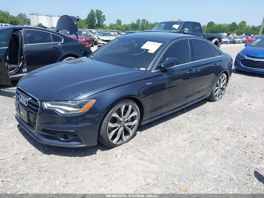 2012 Audi A6 VIN WAUJGAFC2CN148047 IAAI salvage auction — ENGINE DAMAGE, Salvage (Ohio), sold $600 on 2026-07-07 (photo 2)