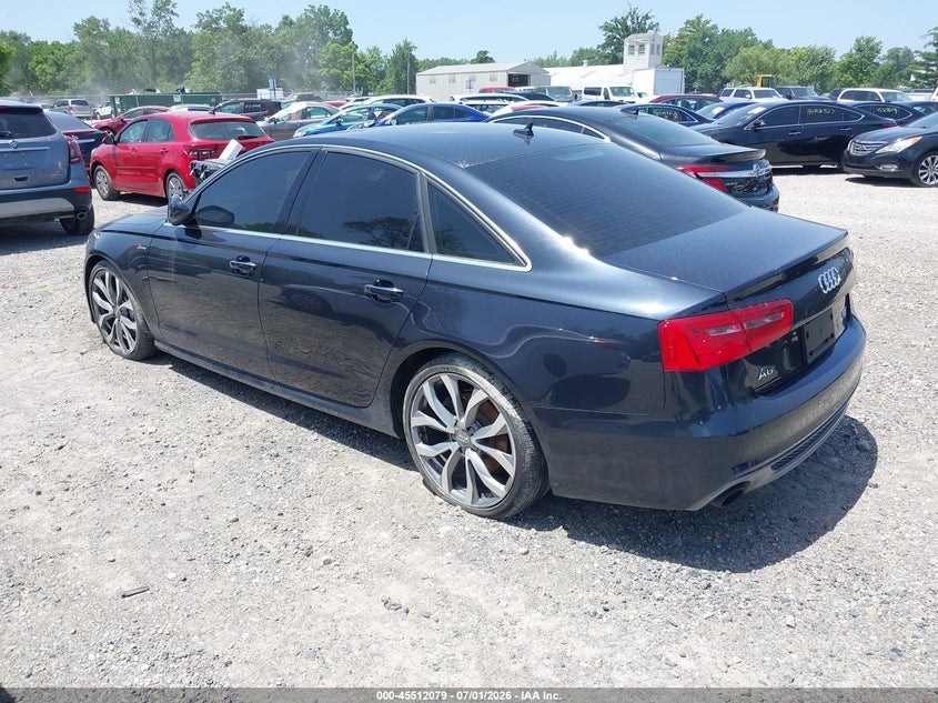 2012 Audi A6 VIN WAUJGAFC2CN148047 IAAI salvage auction — ENGINE DAMAGE, Salvage (Ohio), sold $600 on 2026-07-07 (photo 3)