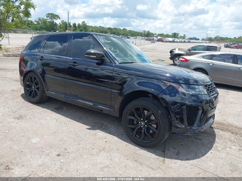 2022 Land rover Range rover sport VIN SALWZ2REXNA799676 IAAI salvage auction — LEFT REAR, Rebuildable (Florida), sold $21,000 on 2026-07-27 (photo 1)