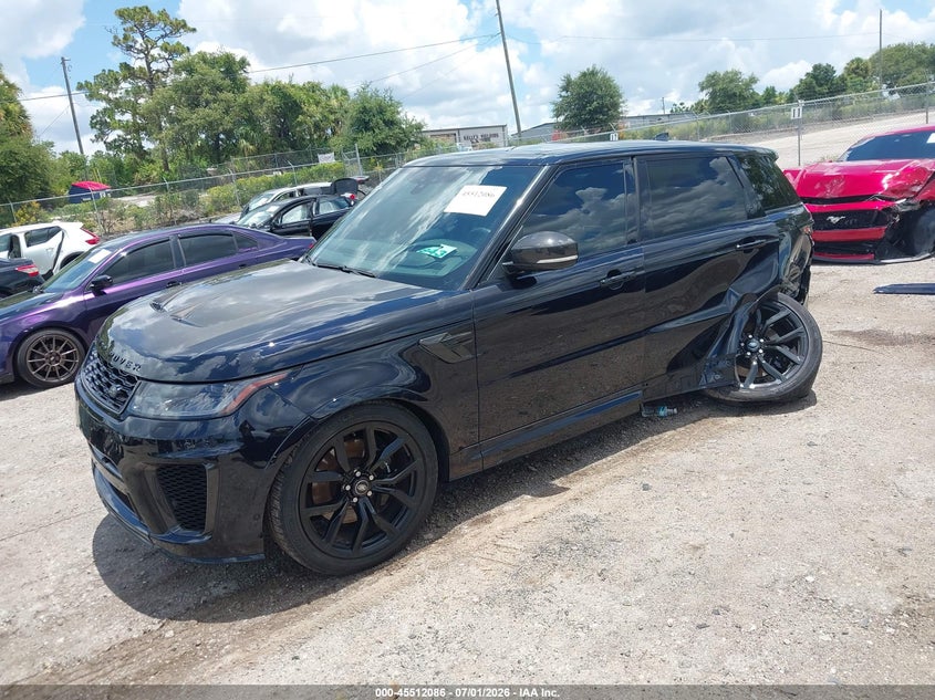 2022 Land rover Range rover sport VIN SALWZ2REXNA799676 IAAI salvage auction — LEFT REAR, Rebuildable (Florida), sold $21,000 on 2026-07-27 (photo 2)