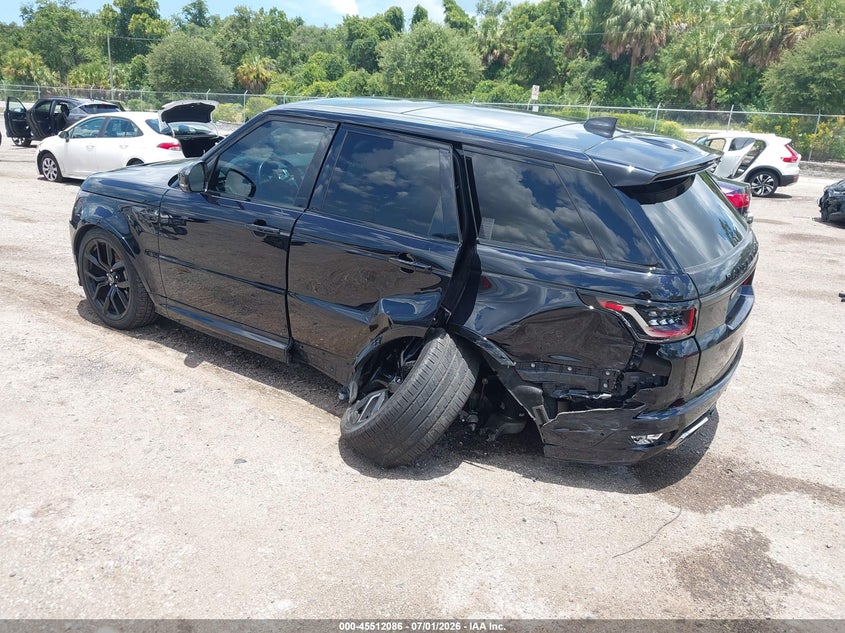 2022 Land rover Range rover sport VIN SALWZ2REXNA799676 IAAI salvage auction — LEFT REAR, Rebuildable (Florida), sold $21,000 on 2026-07-30 (photo 3)