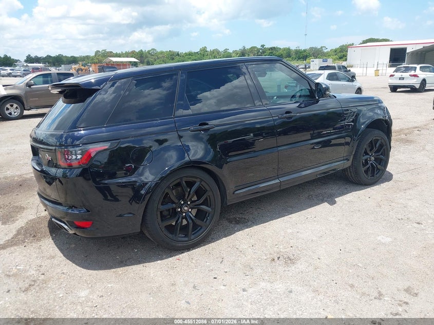2022 Land rover Range rover sport VIN SALWZ2REXNA799676 IAAI salvage auction — LEFT REAR, Rebuildable (Florida), sold $21,000 on 2026-07-30 (photo 4)