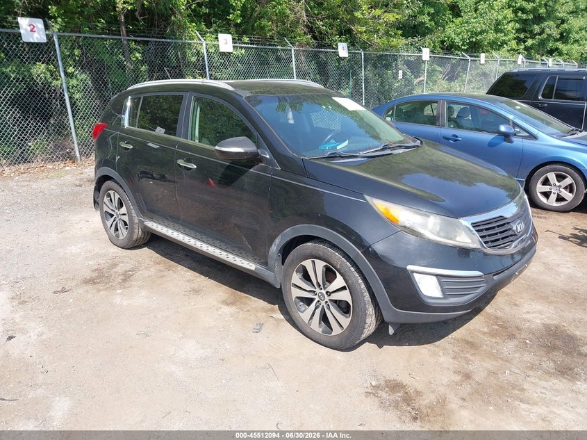 2013 Kia Sportage VIN KNDPC3A22D7479154 IAAI salvage auction — NORMAL WEAR, Clear (Maryland), sold $1,800 on 2026-07-07 (photo 1)