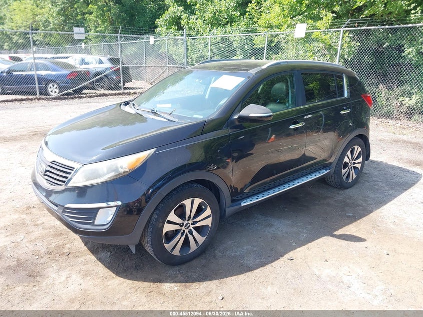 2013 Kia Sportage VIN KNDPC3A22D7479154 IAAI salvage auction — NORMAL WEAR, Clear (Maryland), sold $1,800 on 2026-07-07 (photo 2)