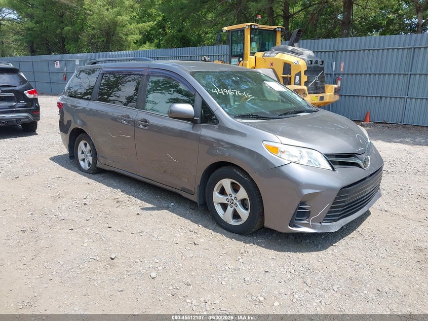 2019 Toyota Sienna VIN 5TDKZ3DC9KS968571 IAAI salvage auction — LEFT & RIGHT, Mv-907A (New York), sold $7,050 on 2026-07-15 (photo 1)