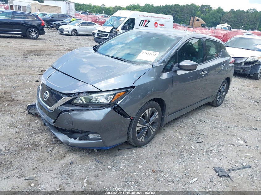 2021 Nissan Leaf VIN 1N4BZ1DV9MC553556 IAAI salvage auction — FRONT END, Salvage Title, sold $2,800 on 2026-07-29 (photo 2)