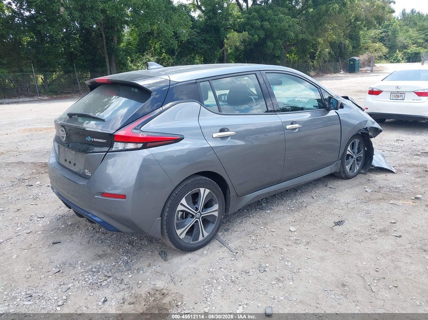 2021 Nissan Leaf VIN 1N4BZ1DV9MC553556 IAAI salvage auction — FRONT END, Salvage Title, sold $2,800 on 2026-07-29 (photo 4)