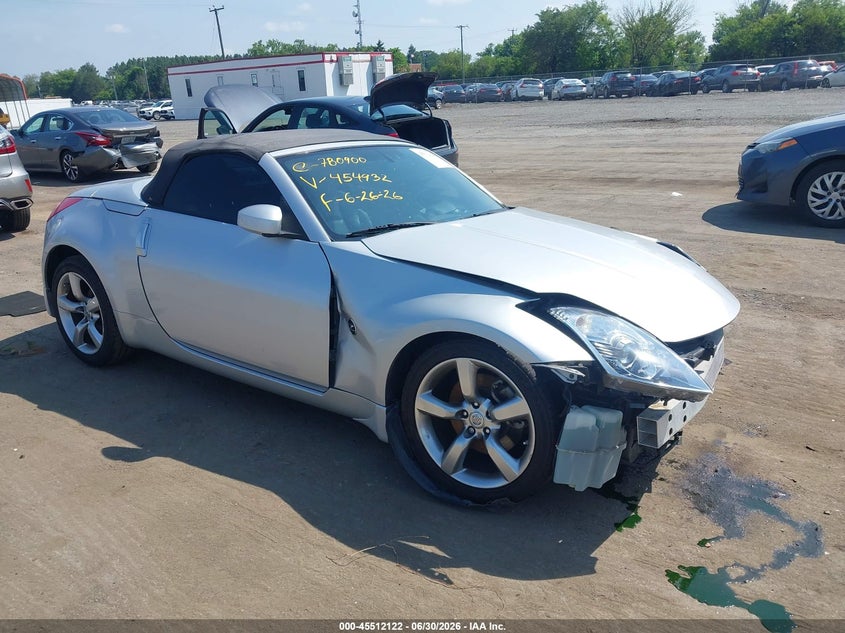 2006 Nissan 350z VIN JN1AZ36A46M454932 IAAI salvage auction — FRONT END, Salvage (Virginia), sold $25 on 2026-07-28 (photo 1)