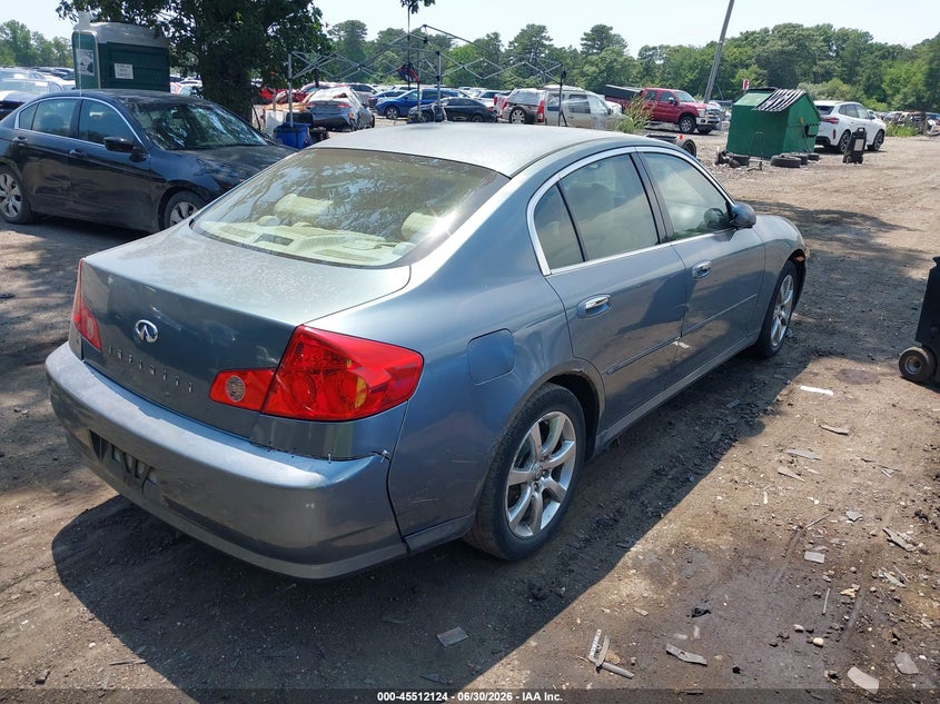 2005 Infiniti G35 VIN JNKCV51FX5M310346 IAAI salvage auction — NORMAL WEAR, Clear (New York), sold $500 on 2026-07-28 (photo 4)