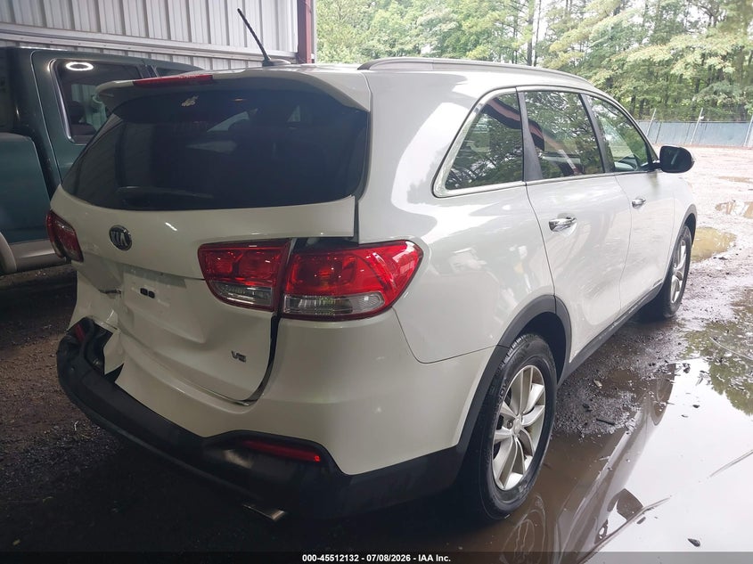 2016 Kia Sorento VIN 5XYPGDA57GG157640 IAAI salvage auction — REAR END, Clear (Virginia), sold $2,350 on 2026-07-23 (photo 4)