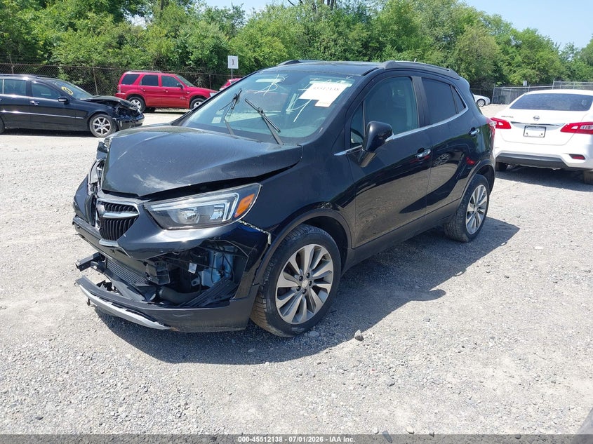 2017 Buick Encore VIN KL4CJASB4HB188014 IAAI salvage auction — FRONT END, Original (Ohio), sold $750 on 2026-07-07 (photo 2)