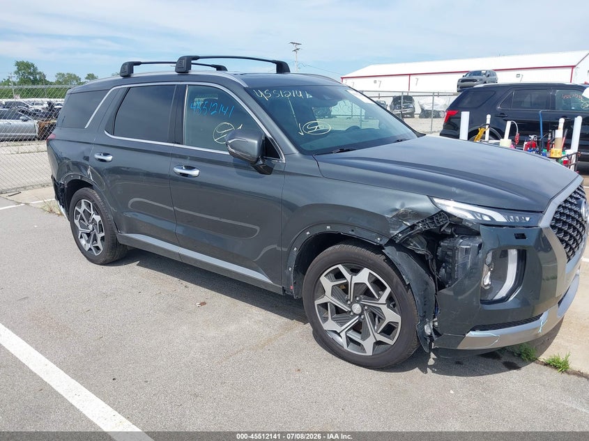 2022 Hyundai Palisade VIN KM8R7DHE8NU390156 IAAI salvage auction — SIDE, Salvage Title, sold $6,800 on 2026-07-31 (photo 6)
