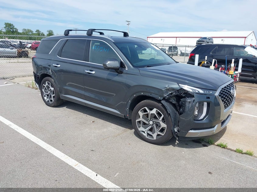 2022 Hyundai Palisade VIN KM8R7DHE8NU390156 IAAI salvage auction — SIDE, Salvage Title, sold $6,800 on 2026-07-31 (photo 1)