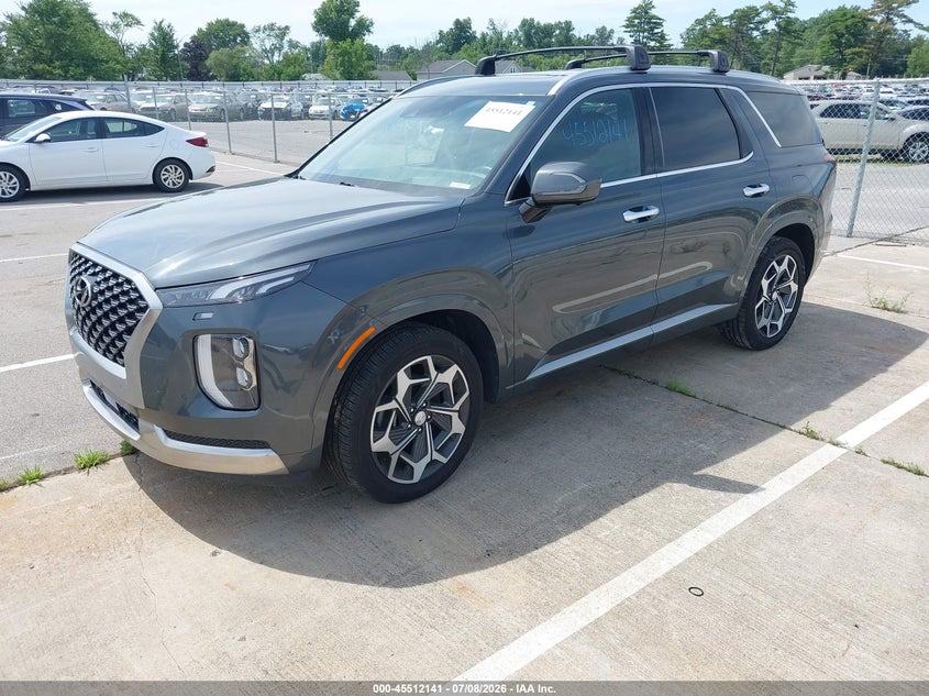 2022 Hyundai Palisade VIN KM8R7DHE8NU390156 IAAI salvage auction — SIDE, Salvage Title, sold $6,800 on 2026-07-31 (photo 2)