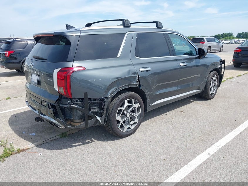 2022 Hyundai Palisade VIN KM8R7DHE8NU390156 IAAI salvage auction — SIDE, Salvage Title, sold $6,800 on 2026-07-31 (photo 4)