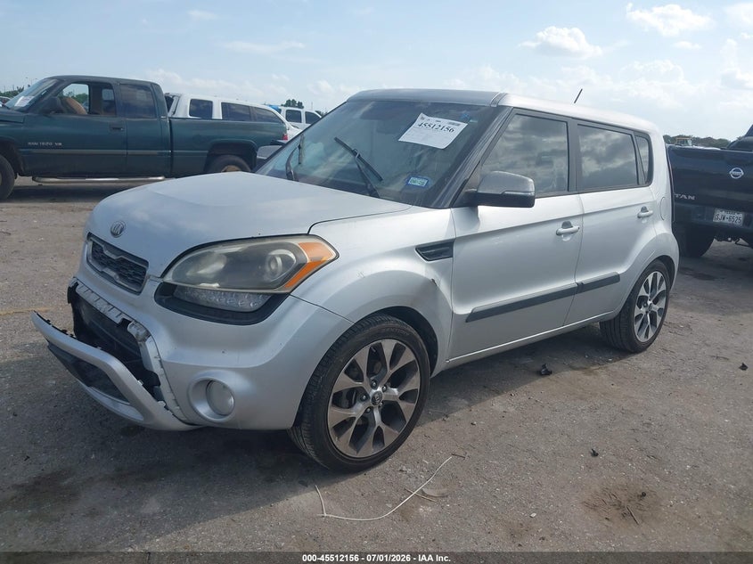 2013 Kia Soul VIN KNDJT2A6XD7771671 IAAI salvage auction — RIGHT SIDE, Salvage Title, sold $325 on 2026-07-29 (photo 2)