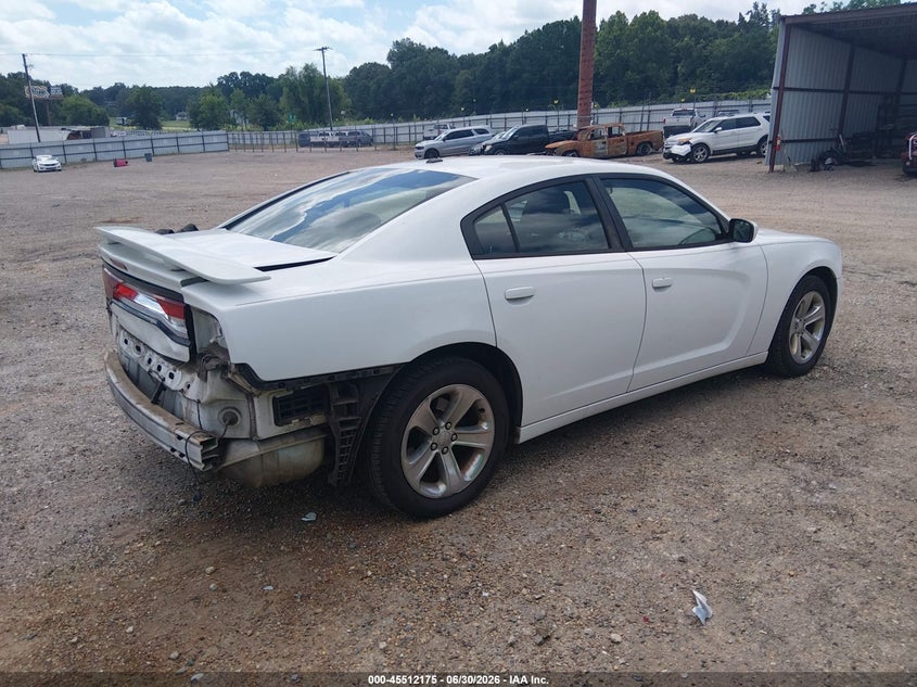 2012 Dodge Charger VIN 2C3CDXBGXCH213594 IAAI salvage auction — REAR END, Salvage Title, sold $975 on 2026-09-06 (photo 4)