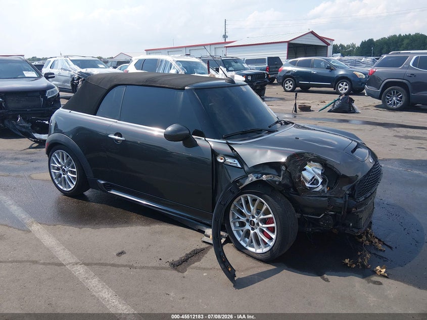 2015 Mini Convertible VIN WMWMR9C5XFT499493 IAAI salvage auction — FRONT END, Wait Title, sold $975 on 2026-09-30 (photo 1)