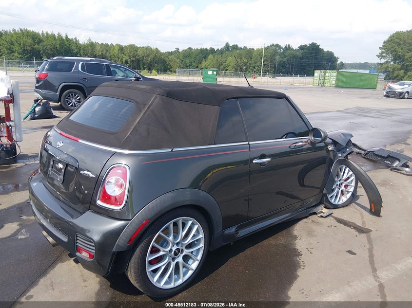 2015 Mini Convertible VIN WMWMR9C5XFT499493 IAAI salvage auction — FRONT END, Wait Title, sold $975 on 2026-09-30 (photo 4)