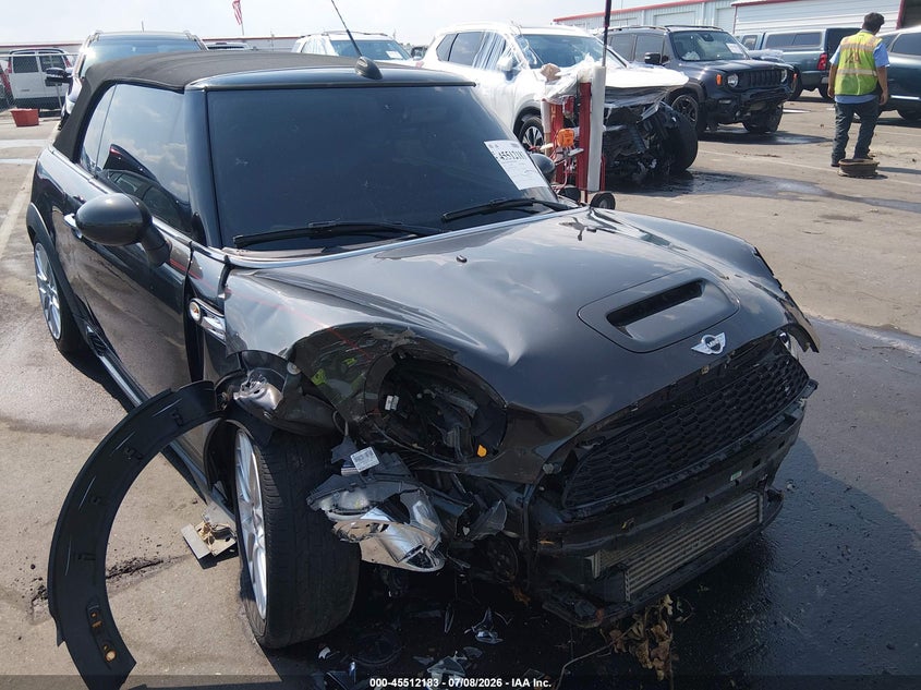 2015 Mini Convertible VIN WMWMR9C5XFT499493 IAAI salvage auction — FRONT END, Wait Title, sold $975 on 2026-09-30 (photo 6)