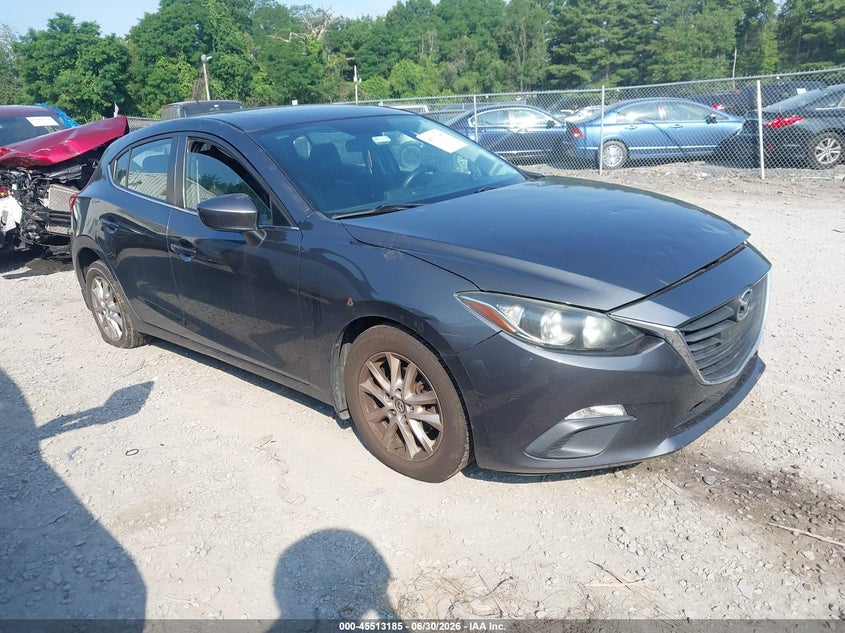 2014 Mazda 3 VIN JM1BM1L78E1170684 IAAI salvage auction — FRONT END, Mv-907A (New York), sold $625 on 2026-07-28 (photo 1)