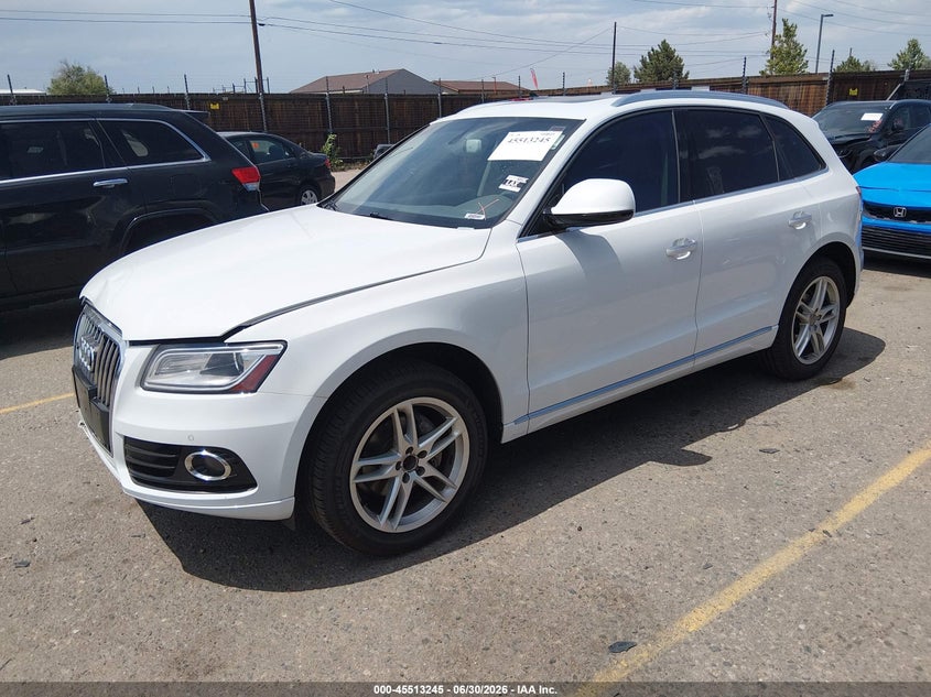 2015 Audi Q5 VIN WA1LFAFP3FA124606 IAAI salvage auction — RIGHT FRONT, Salvage (Hawaii), sold $2,550 on 2026-08-16 (photo 2)