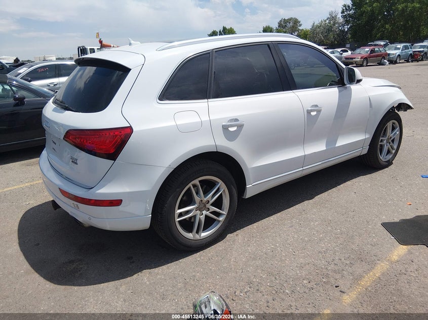 2015 Audi Q5 VIN WA1LFAFP3FA124606 IAAI salvage auction — RIGHT FRONT, Salvage (Hawaii), sold $2,550 on 2026-08-16 (photo 4)