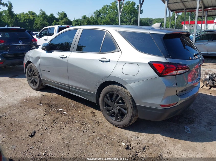 2024 Chevrolet Equinox VIN 3GNAXHEGXRL333947 IAAI salvage auction — FRONT & REAR, Salvage Title, sold $2,850 on 2026-08-22 (photo 3)