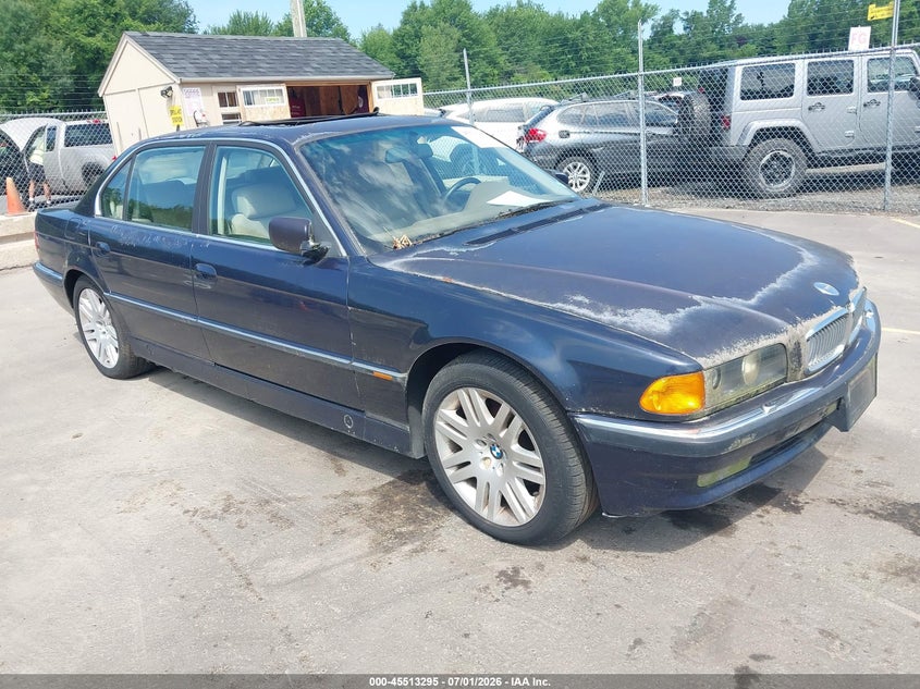 1997 BMW 7 series VIN WBAGJ8322VDM00632 IAAI salvage auction — NORMAL WEAR, Clear (Connecticut), sold $400 on 2026-07-09 (photo 1)