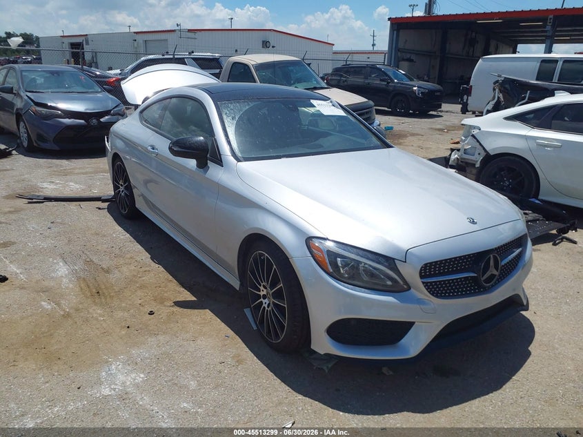 2018 Mercedes-benz C-klasse VIN WDDWJ4JB7JF743578 IAAI salvage auction — REAR END, Salvage (Louisiana), sold $4,800 on 2026-07-21 (photo 1)
