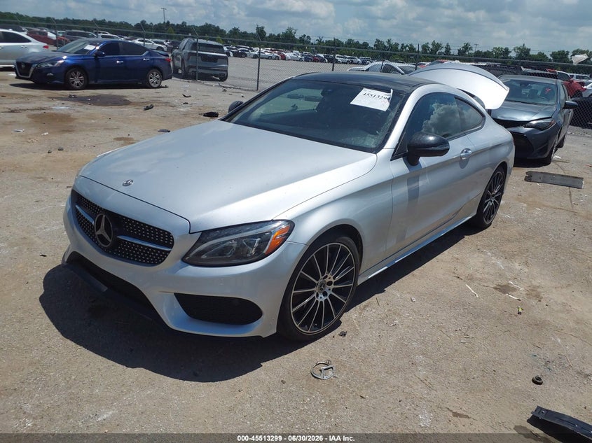 2018 Mercedes-benz C-klasse VIN WDDWJ4JB7JF743578 IAAI salvage auction — REAR END, Salvage (Louisiana), sold $4,800 on 2026-07-21 (photo 2)