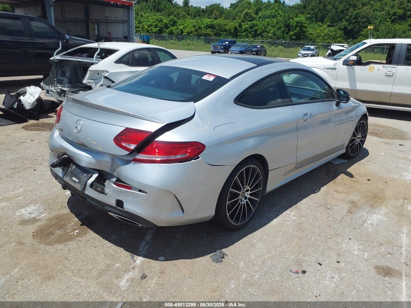 2018 Mercedes-benz C-klasse VIN WDDWJ4JB7JF743578 IAAI salvage auction — REAR END, Salvage (Louisiana), sold $4,800 on 2026-07-21 (photo 4)
