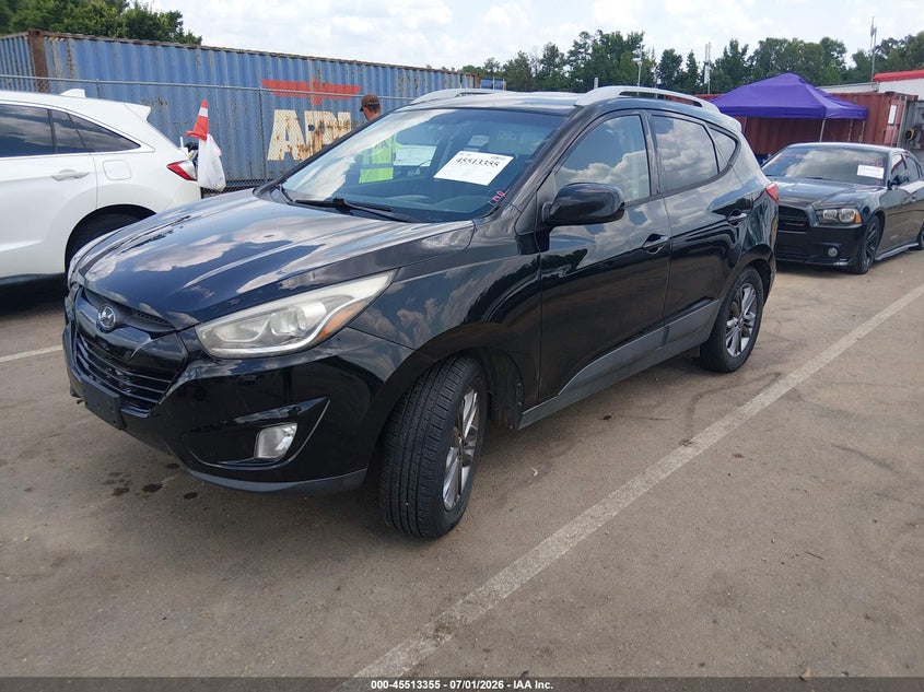 2015 Hyundai Tucson VIN KM8JUCAG2FU114276 IAAI salvage auction — RIGHT FRONT, Salvage Title, sold $925 on 2026-08-02 (photo 2)