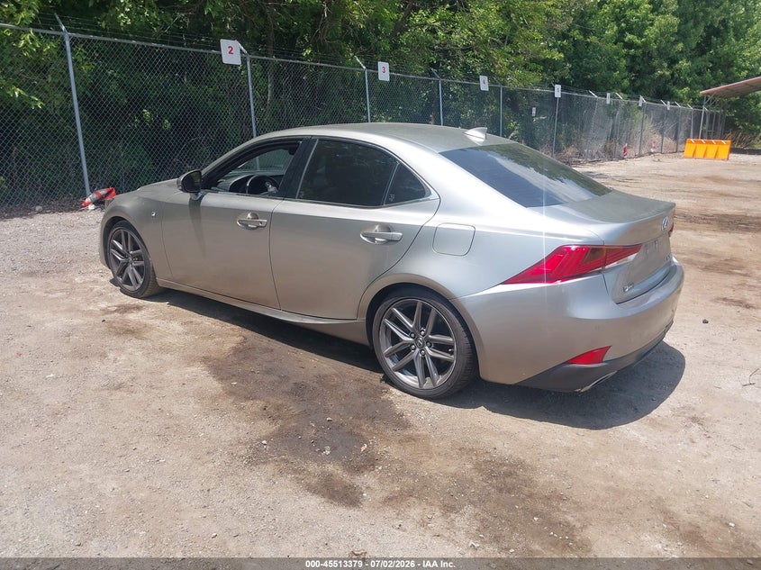 2018 Lexus Is VIN JTHBA1D23J5064043 IAAI salvage auction — SIDE, Salvage Title, sold $4,650 on 2026-07-28 (photo 3)