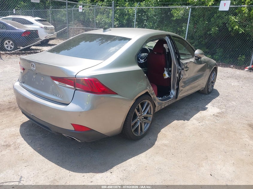 2018 Lexus Is VIN JTHBA1D23J5064043 IAAI salvage auction — SIDE, Salvage Title, sold $4,650 on 2026-07-28 (photo 4)