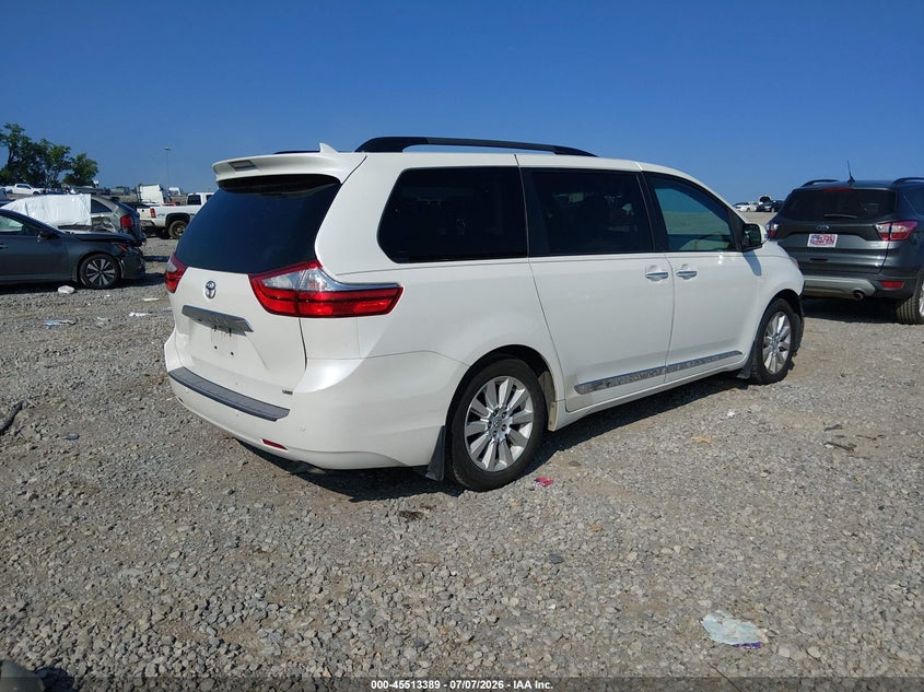 2015 Toyota Sienna VIN 5TDYK3DC9FS613355 IAAI salvage auction — FRONT END, Rebuildable (Florida), sold $4,600 on 2026-07-23 (photo 4)