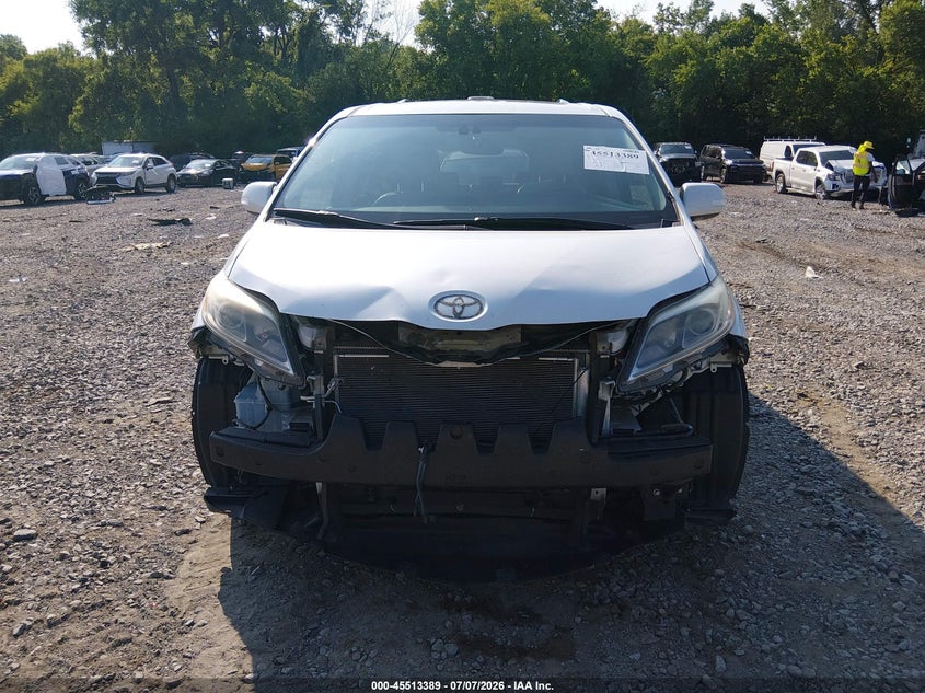 2015 Toyota Sienna VIN 5TDYK3DC9FS613355 IAAI salvage auction — FRONT END, Rebuildable (Florida), sold $4,600 on 2026-07-23 (photo 6)