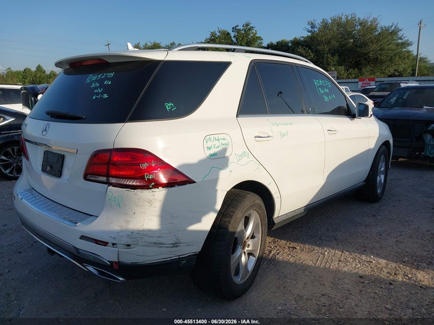 2018 Mercedes-benz Gle VIN 4JGDA5JB5JB004591 IAAI salvage auction — RIGHT REAR, Original (Texas), sold $7,300 on 2026-07-30 (photo 4)