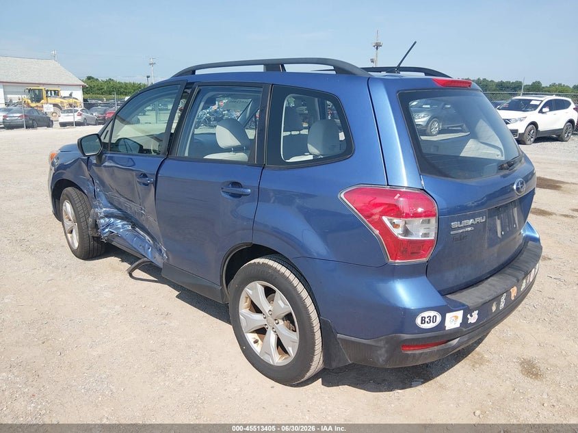 2015 Subaru Forester VIN JF2SJABC9FH421391 IAAI salvage auction — SIDE, Salvage (Pennsylvania), sold $1,425 on 2026-07-15 (photo 3)