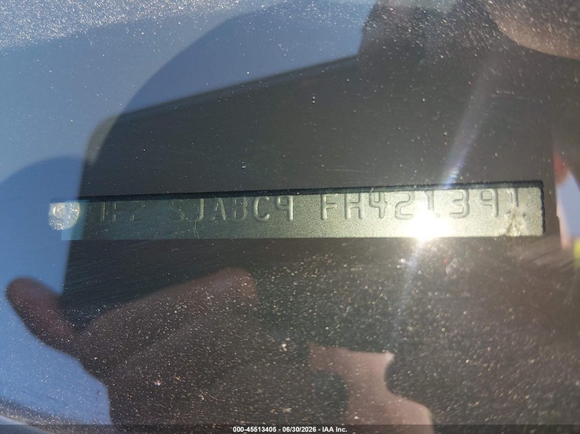 2015 Subaru Forester VIN JF2SJABC9FH421391 IAAI salvage auction — SIDE, Salvage (Pennsylvania), sold $1,425 on 2026-07-15 (photo 9)