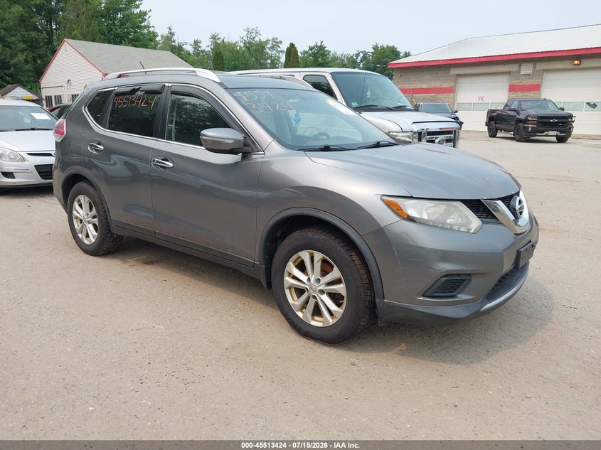2015 Nissan Rogue VIN KNMAT2MVXFP554417 IAAI salvage auction — NORMAL WEAR, Nrc Lienholder Repossession Paperwork (New Hampshire), sold $25 on 2026-07-27 (photo 1)