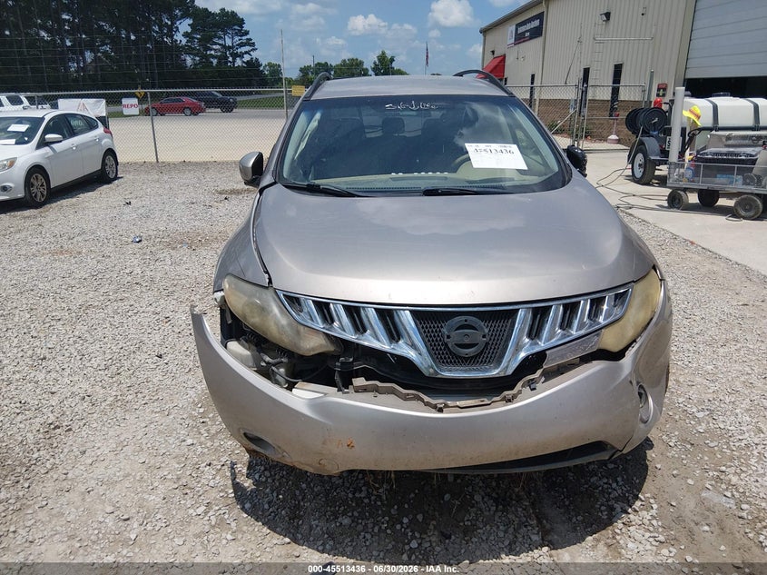 2009 Nissan Murano VIN JN8AZ18U59W018001 IAAI salvage auction — FRONT & REAR, Salvage (Alabama), sold $25 on 2026-07-29 (photo 6)