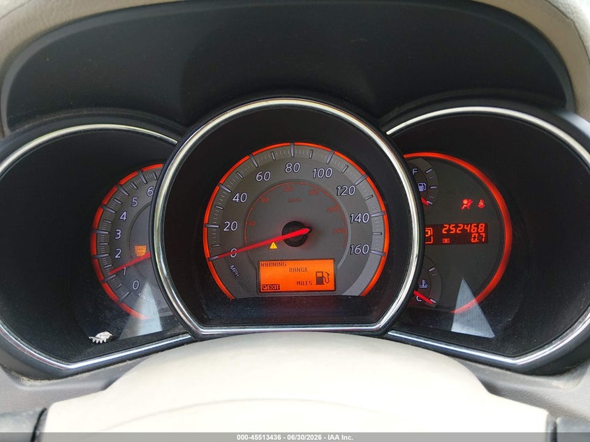 2009 Nissan Murano VIN JN8AZ18U59W018001 IAAI salvage auction — FRONT & REAR, Salvage (Alabama), sold $25 on 2026-07-29 (photo 7)