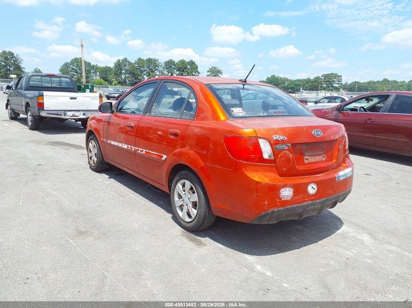 2011 Kia Rio VIN KNADH4A39B6731369 IAAI salvage auction — NORMAL WEAR, Clear, sold $225 on 2026-07-22 (photo 3)