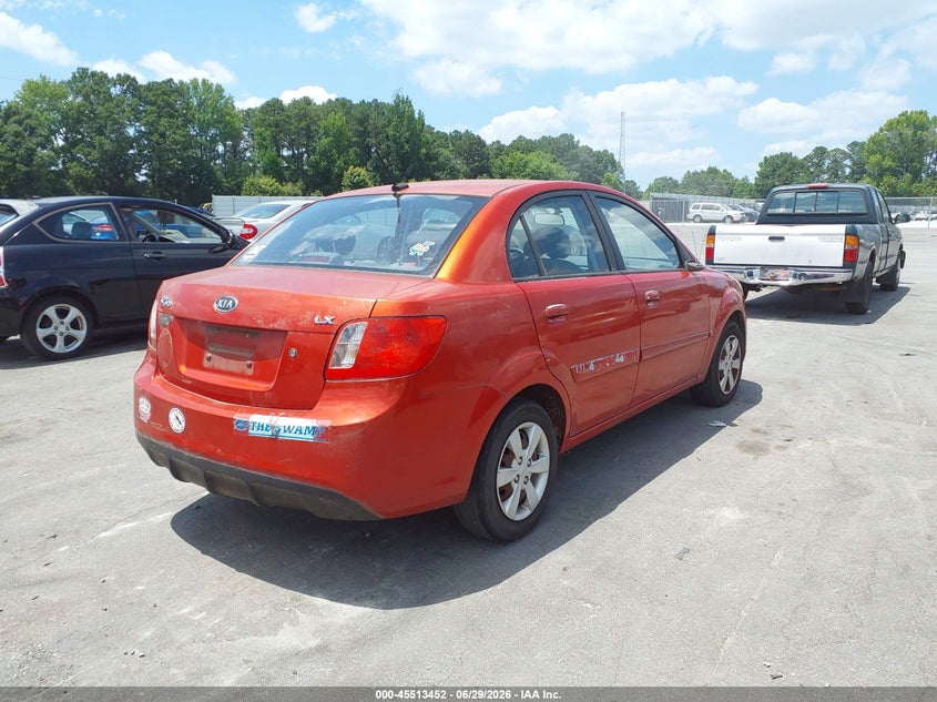 2011 Kia Rio VIN KNADH4A39B6731369 IAAI salvage auction — NORMAL WEAR, Clear, sold $225 on 2026-07-22 (photo 4)