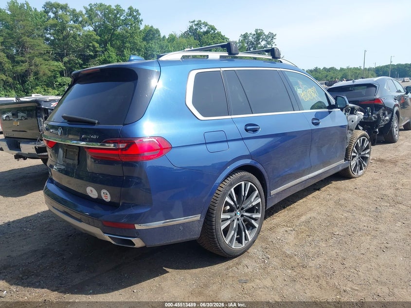 2020 BMW X7 VIN 5UXCW2C05L9A01858 IAAI salvage auction — FRONT END, Salvage Title, sold $75 on 2026-07-29 (photo 4)