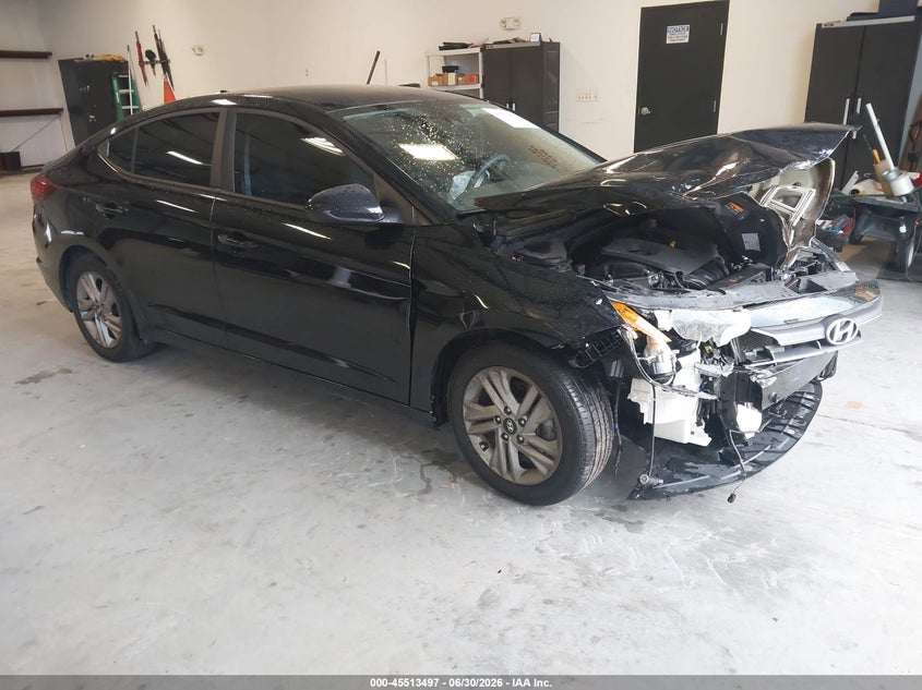 2019 Hyundai Elantra VIN KMHD84LF4KU843367 IAAI salvage auction — FRONT END, Salvage Title, sold $850 on 2026-07-23 (photo 1)