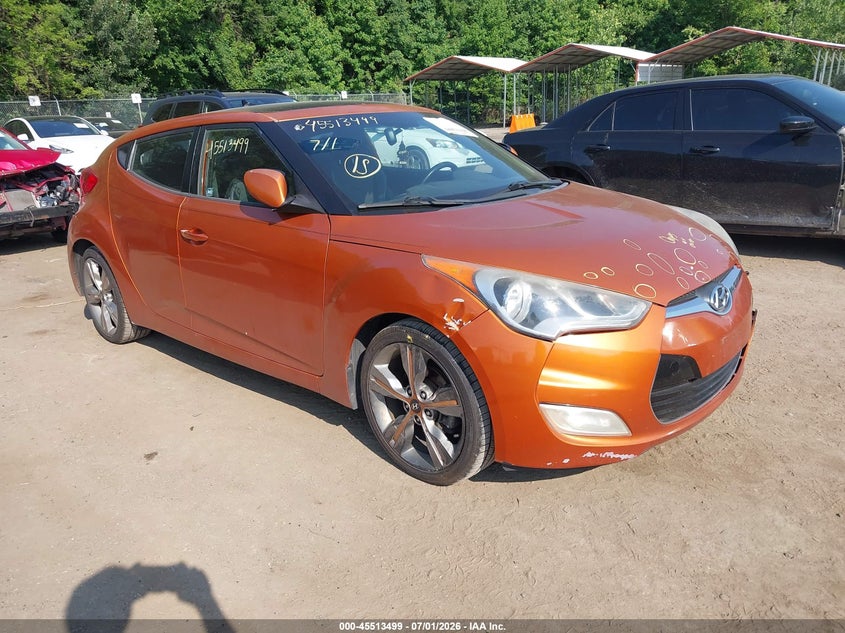 2016 Hyundai Veloster VIN KMHTC6AD7GU250164 IAAI salvage auction — LEFT SIDE, Salvage - Greater Than 75% (Maryland), sold $775 on 2026-07-28 (photo 1)